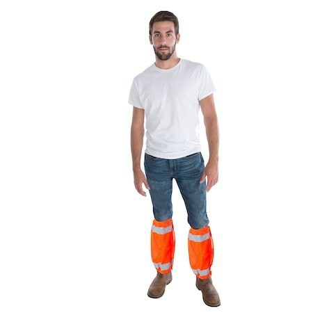 Cordova Leg Gaiters, Class E, Hi-Vis Orange, PR VLG100
